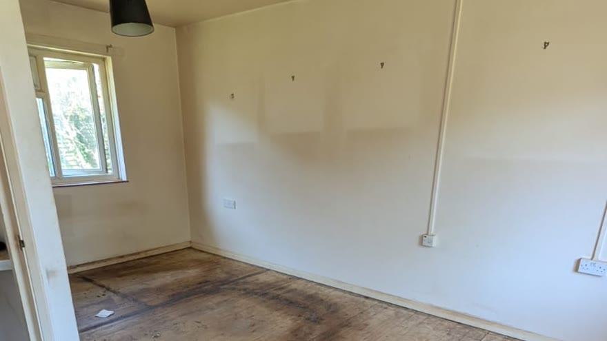 Cleared living area from a recent house clearance